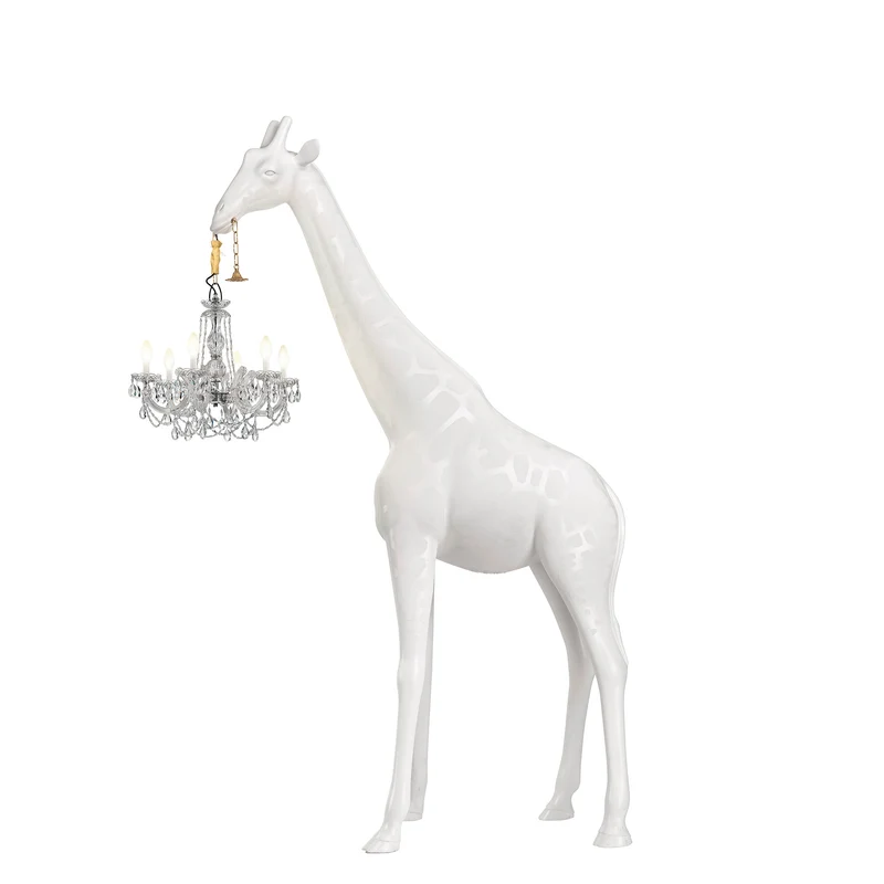 Stehleuchte GIRAFFE IN LOVE M OUTDOOR, H 2,65 Meter - weiss