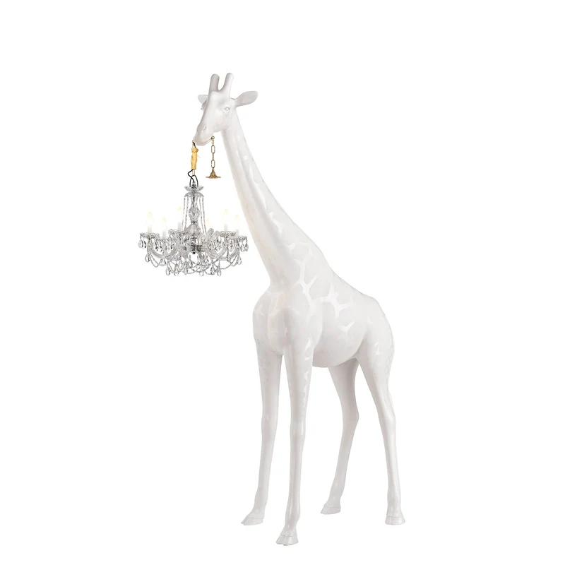 Stehleuchte GIRAFFE IN LOVE M OUTDOOR, H 2,65 Meter - weiss