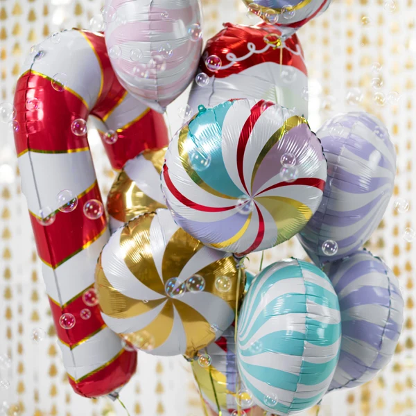 Shape Folienballon "Zuckerstange" | 50 x 82 cm