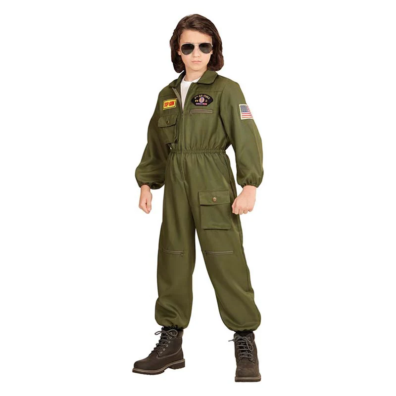 Kostüm Kid Kampfpilot Overall