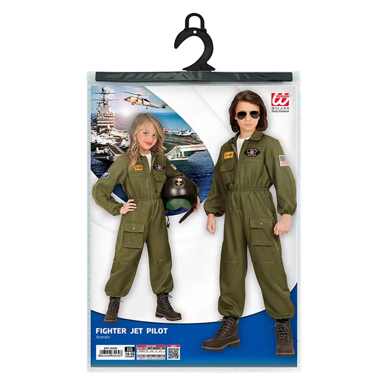 Kostüm Kid Kampfpilot Overall
