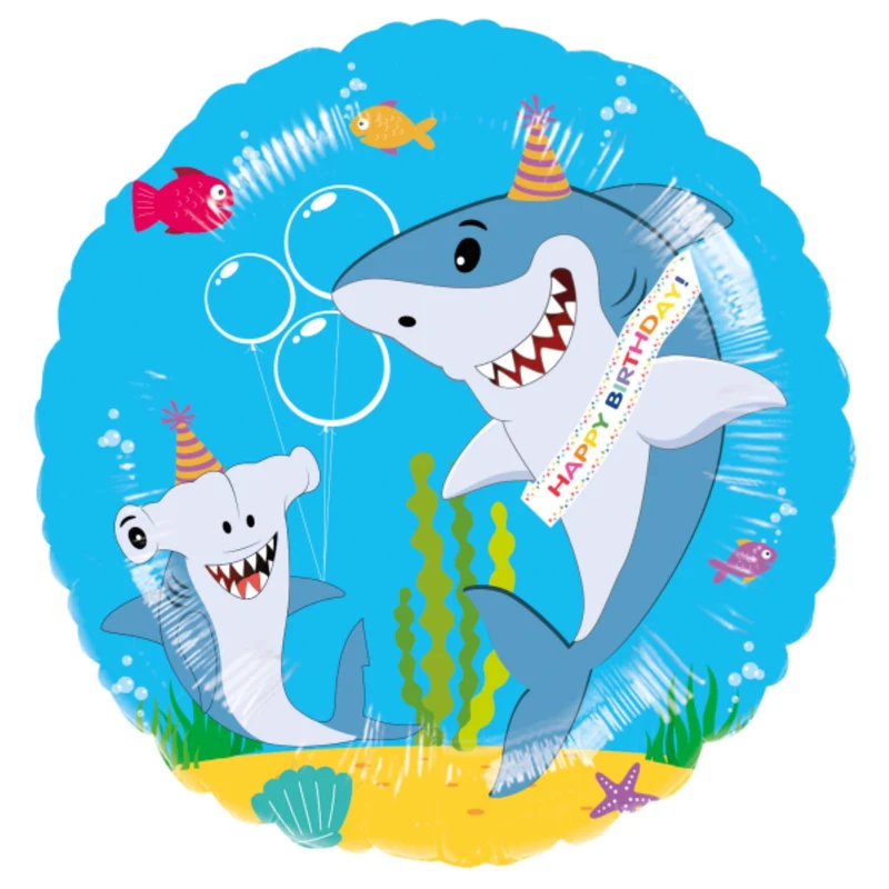 18"/Ø43cm Folienballon "Friendly Shark"