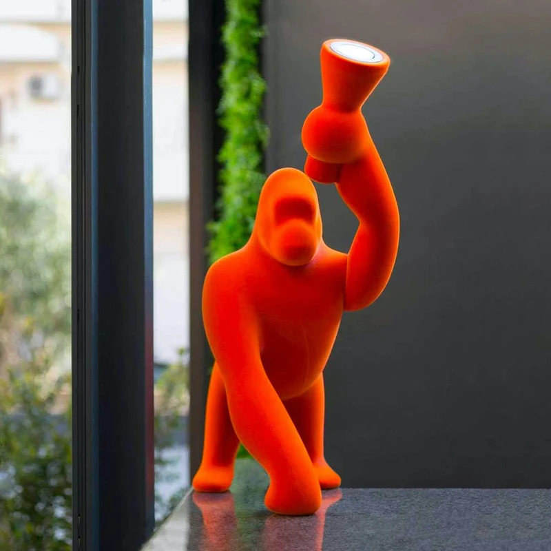 Leuchte KONG, Velvet, Orange, 56 x 35 x 58 cm