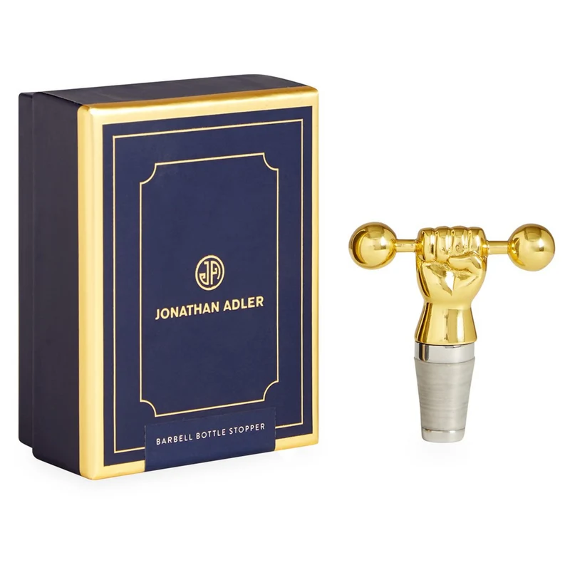 Flaschenstopper BARBELL BOTTLE STOPPER aus Messing