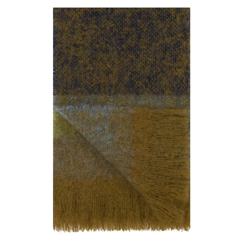 Mohair-Wolldecke MIKOME INDIGO