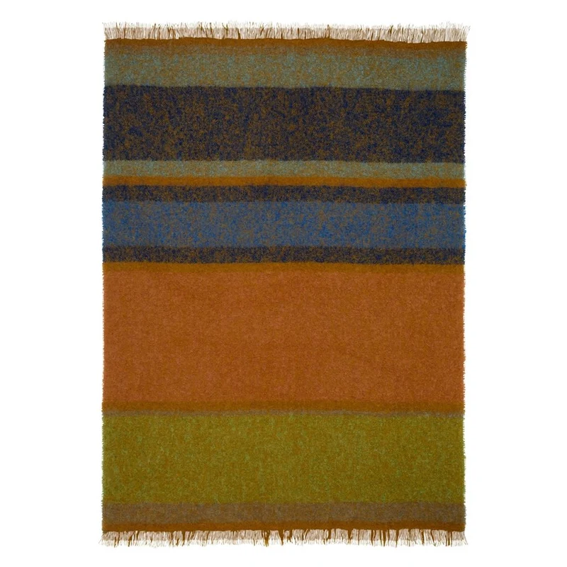 Mohair-Wolldecke MIKOME INDIGO