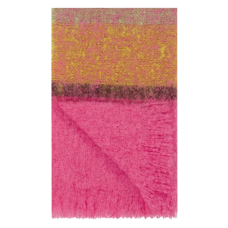 Mohair-Wolldecke MIKOME FUCHSIA