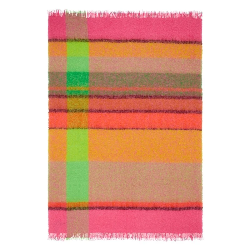 Mohair-Wolldecke MIKOME FUCHSIA