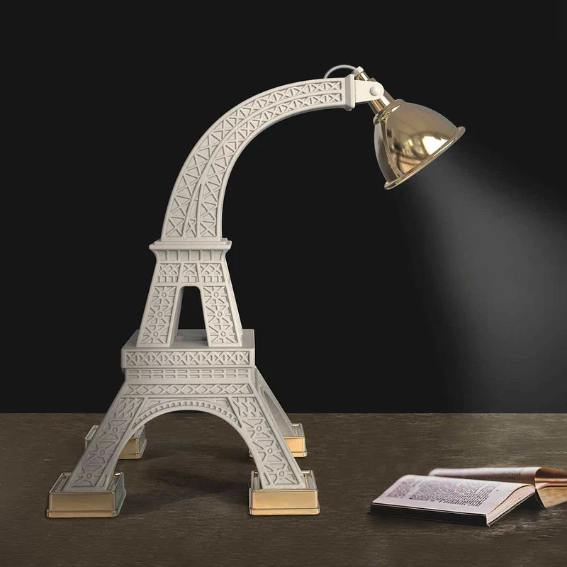 Tischleuchte PARIS M - Eifelturm in weiß