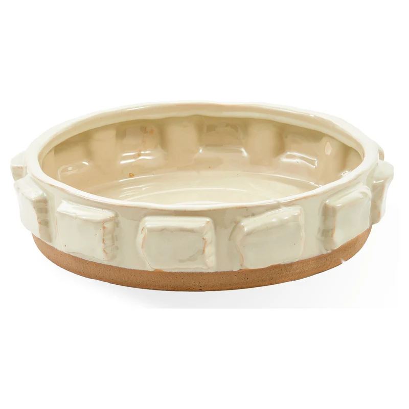 Bowl STUCTURE beige Ø39,5 x H10 cm