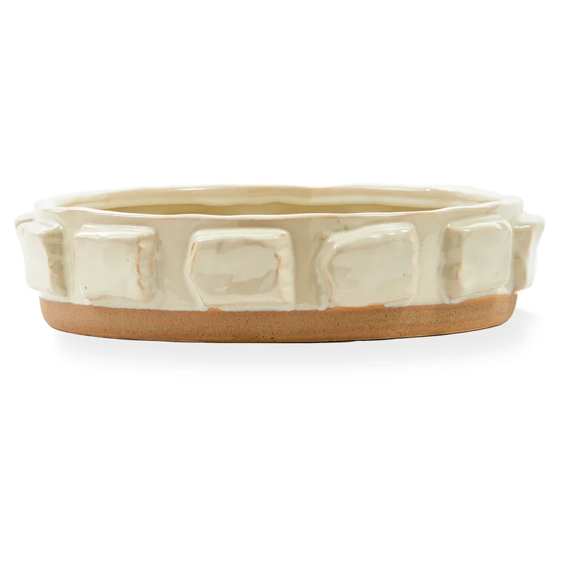 Bowl STUCTURE beige Ø39,5 x H10 cm