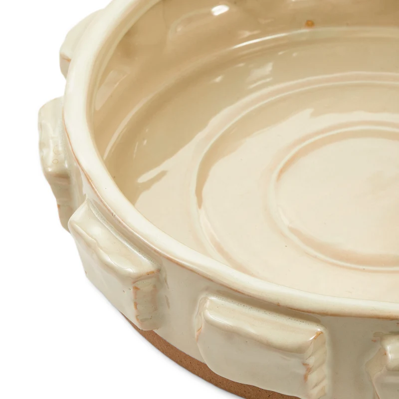 Bowl STUCTURE beige Ø39,5 x H10 cm