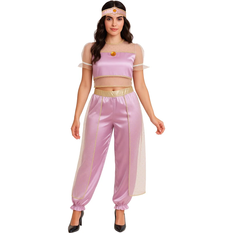 Wüstenprinzessin "Jasmin" Kostüm für Damen | Pink