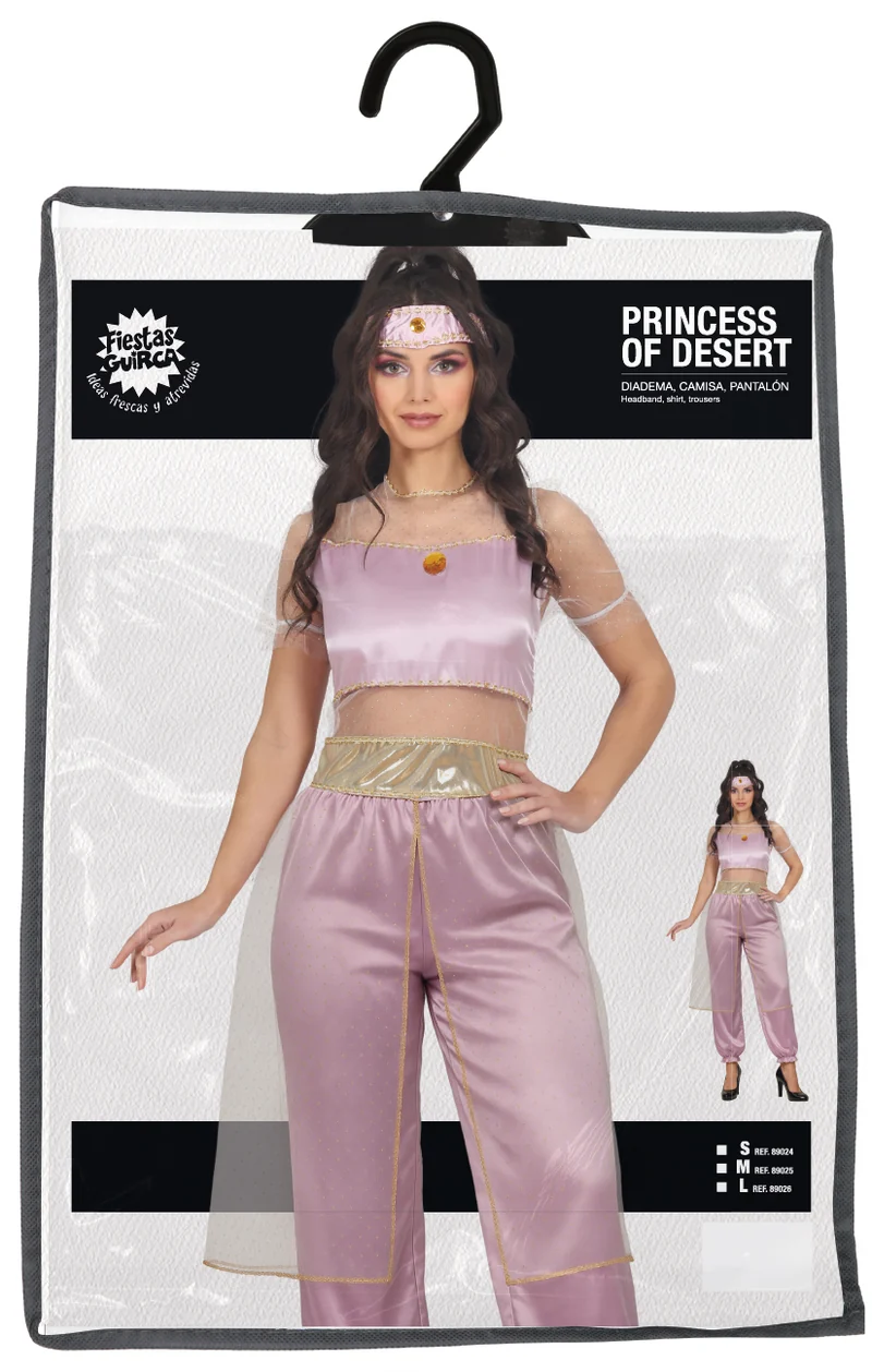 Wüstenprinzessin "Jasmin" Kostüm für Damen | Pink