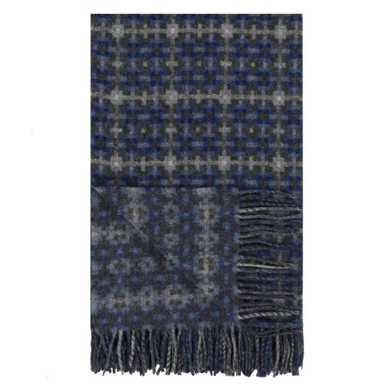 Merinowolldecke PEMBROKE COBALT