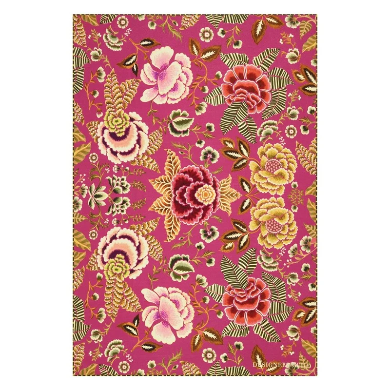 Merinowolldecke ROSE DE DAMAS CERISE