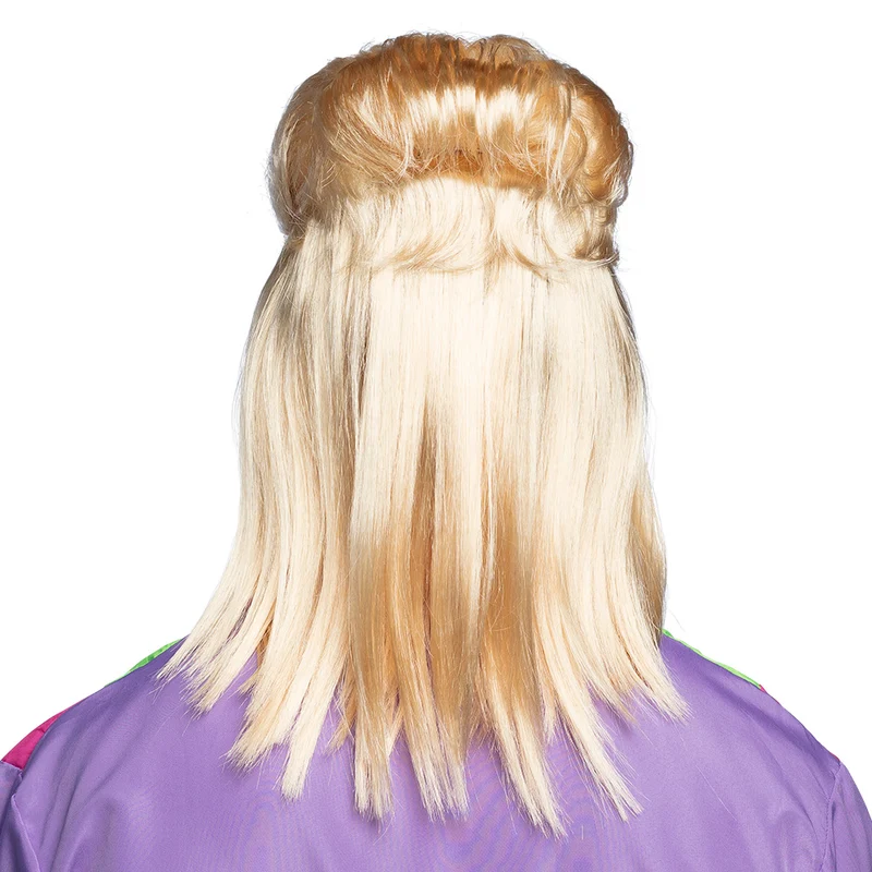 80er Jahre Rockstar Vokuhila Perücke "Larry" | Blond