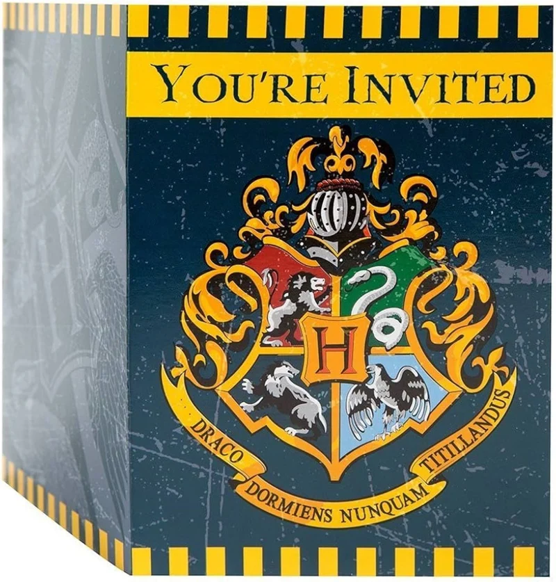Harry Potter Dekoration | Einladunngskarten PVC 8 Stk.