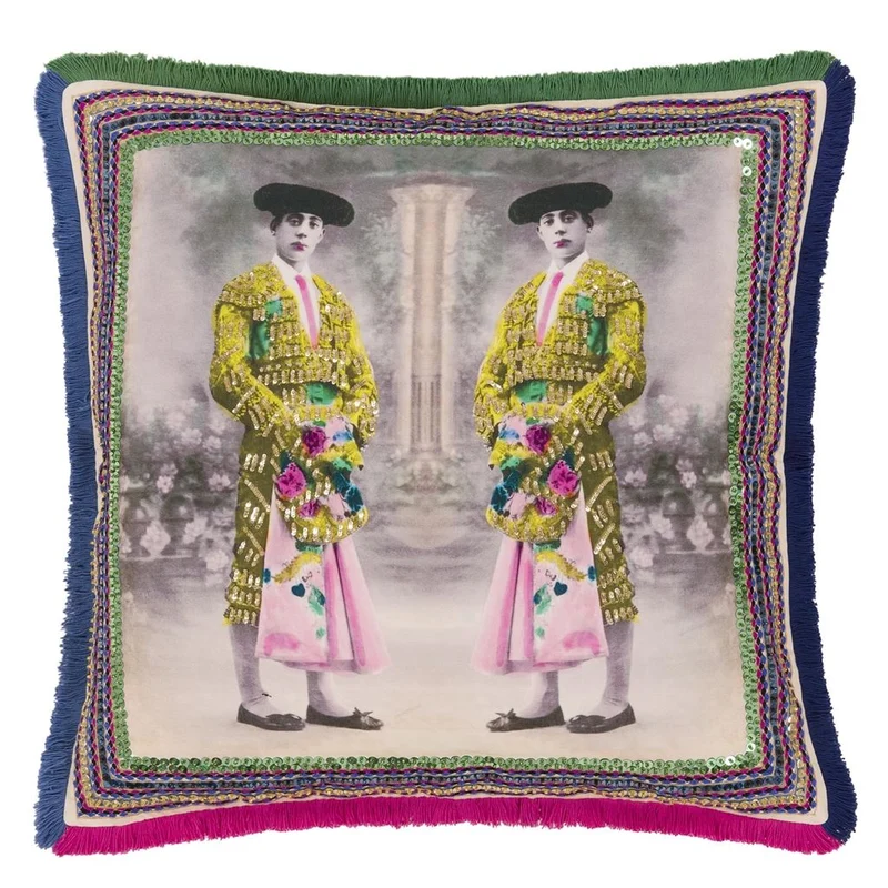 Satin-Kissen TORERO TWINS Mosaique 50x50 cm