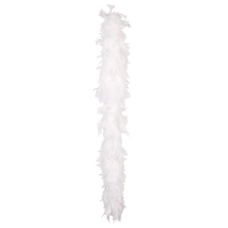 Federboa Unifarben 180 cm - 50g | Weiß