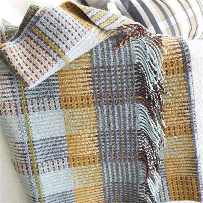 Decke TASARA OCHRE WOVEN
