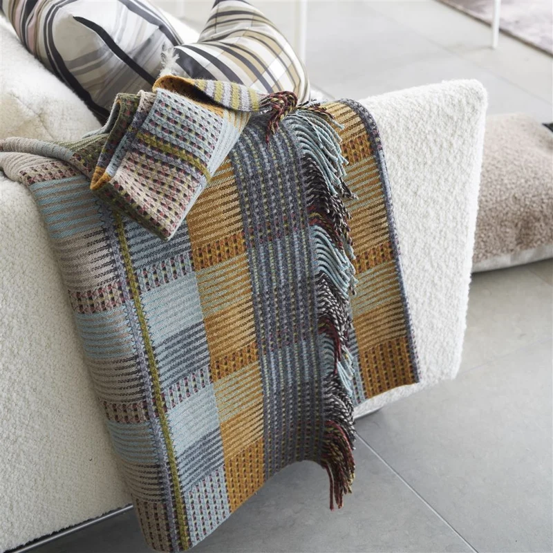 Decke TASARA OCHRE WOVEN