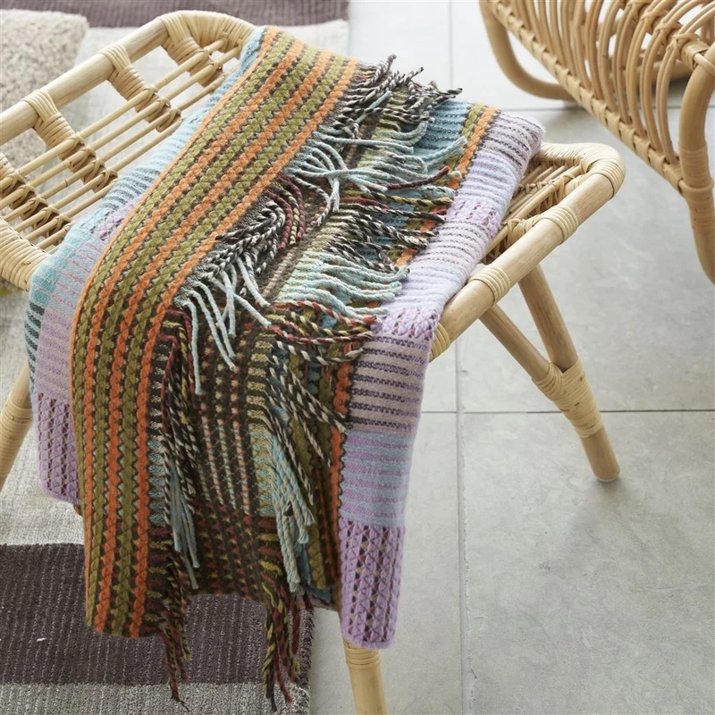 Decke TASARA HEATHER WOVEN