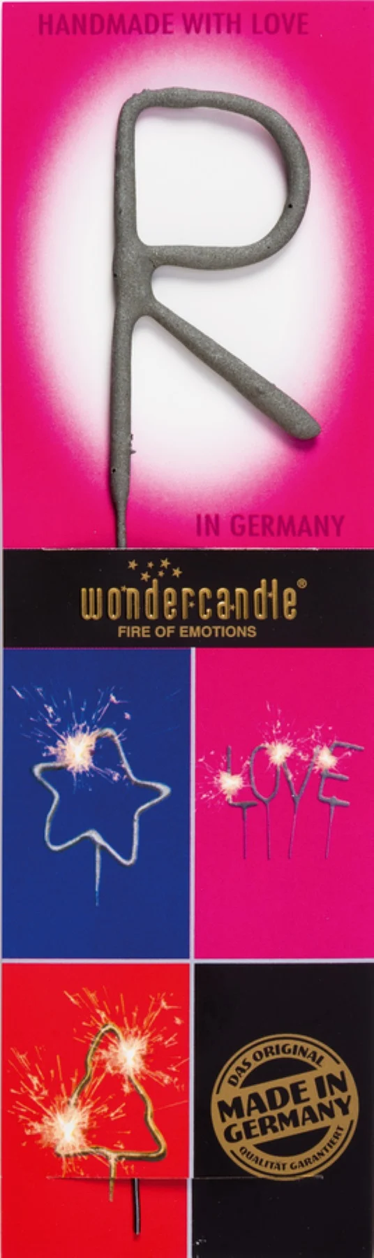 Wunderkerze Buchstabe Classic R 6,5cm 35s