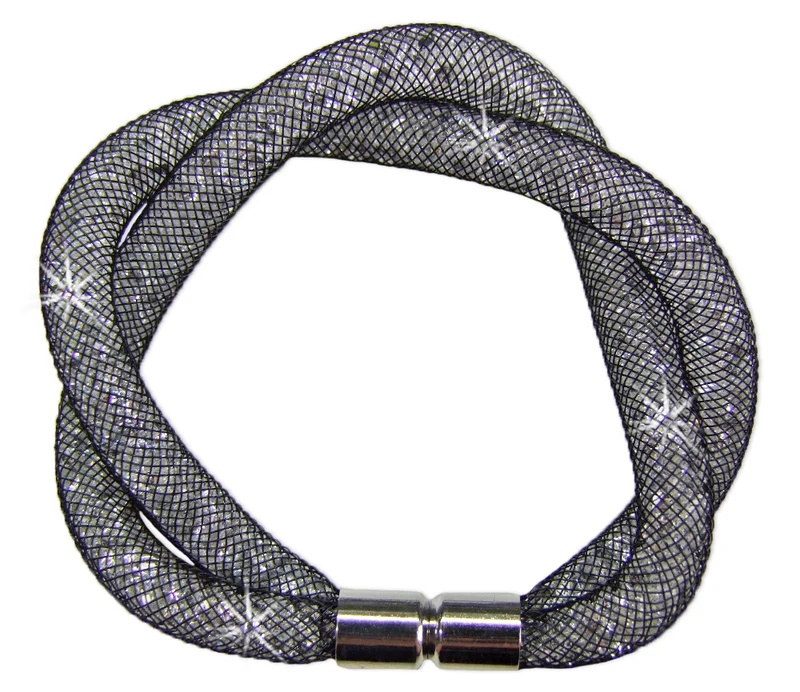 Stardust Armband zweireihig gedreht Weiß