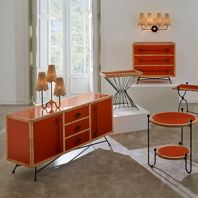 Serviertisch WELLINGTON von Jonathan Adler (orange)