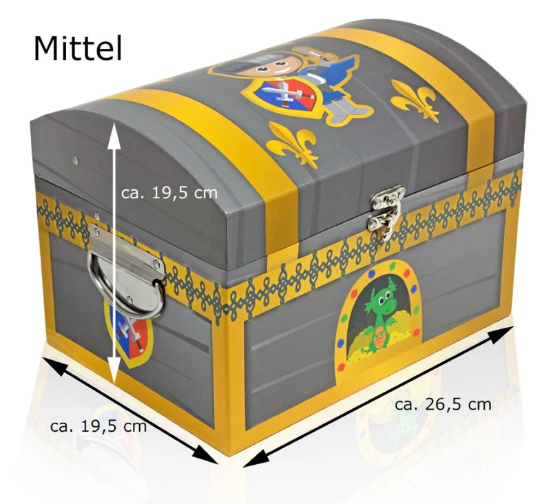 Ritter Schatzkiste | Schatztruhe für Kindergeburtstag