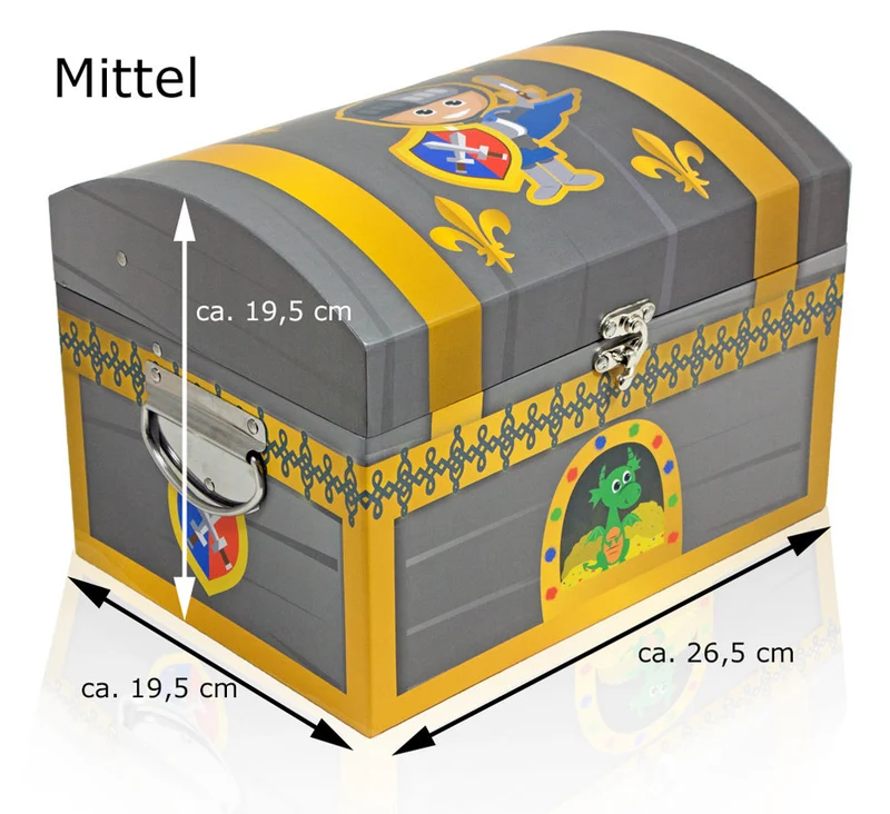 Ritter Schatzkiste | Schatztruhe für Kindergeburtstag