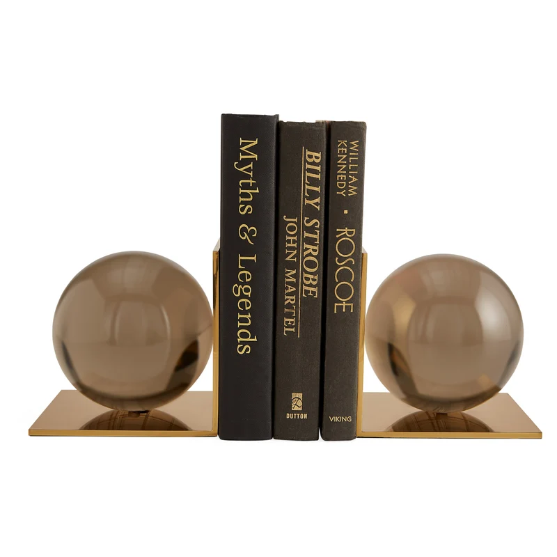 Buchstütze GLOBO Set Rauchfarben