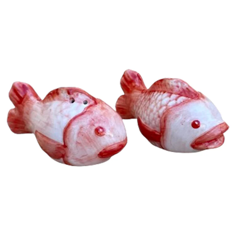 Salz- und Pfefferstreuer FISHES pink rot