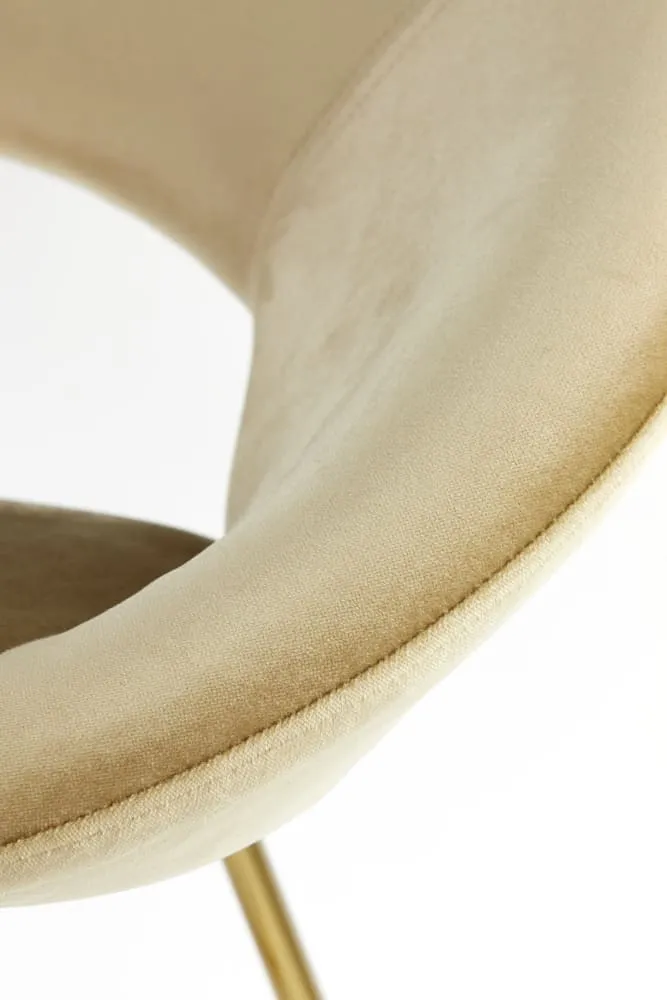 Stuhl ANTONY velvet-shiny-gold