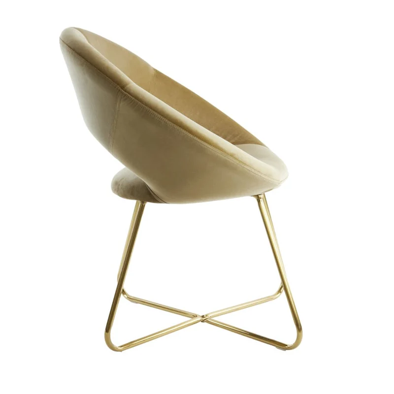 Stuhl ANTONY velvet-shiny-gold