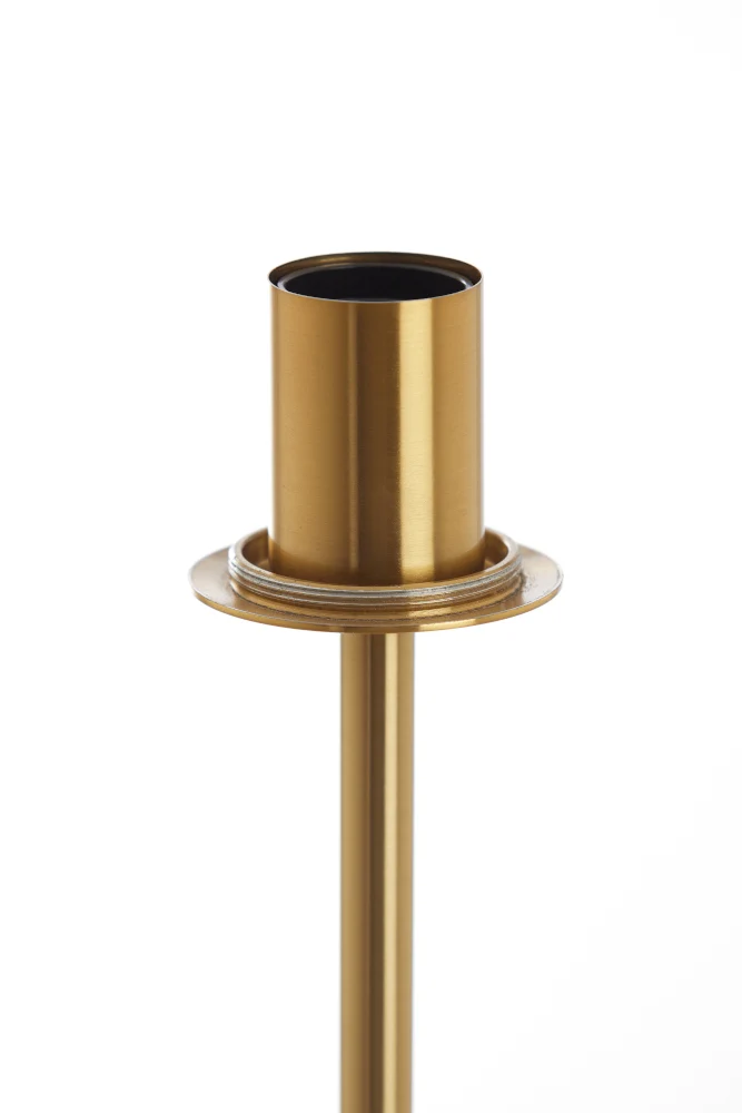 Stehleuchte MEDINA Rauchglas + Gold Ø30x160 cm