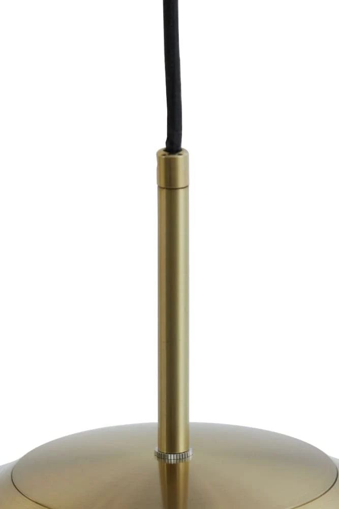Hängeleuchte MAGDALA Ø40 cm hell grau + gold