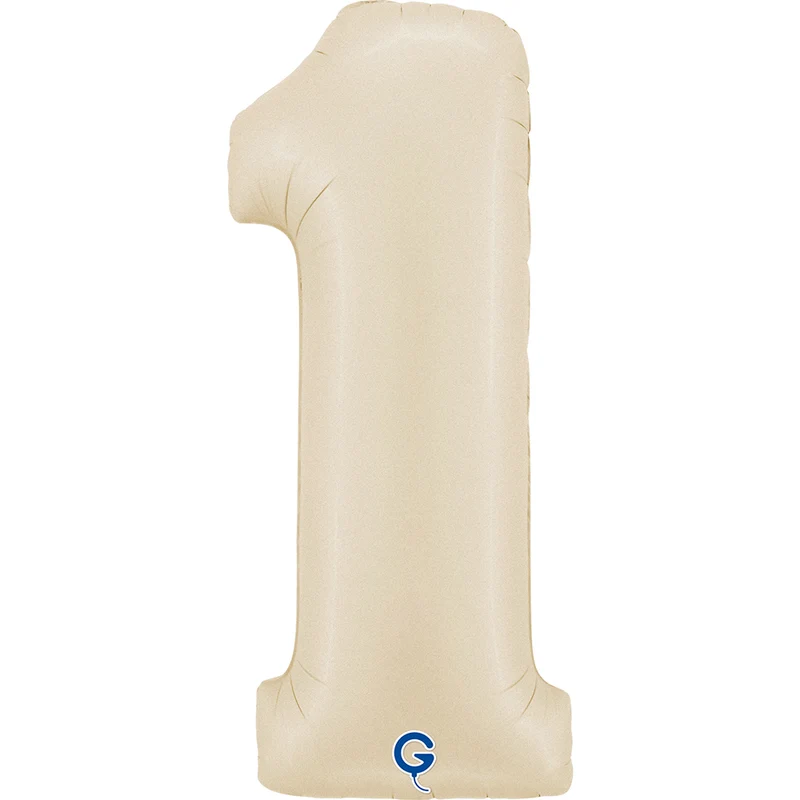 Riesenzahl Folienballon 26"/66cm | Satin Cream