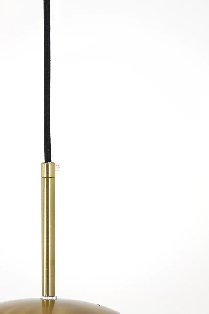 Hängeleuchte MAGDALA Ø30cm hell grau + gold