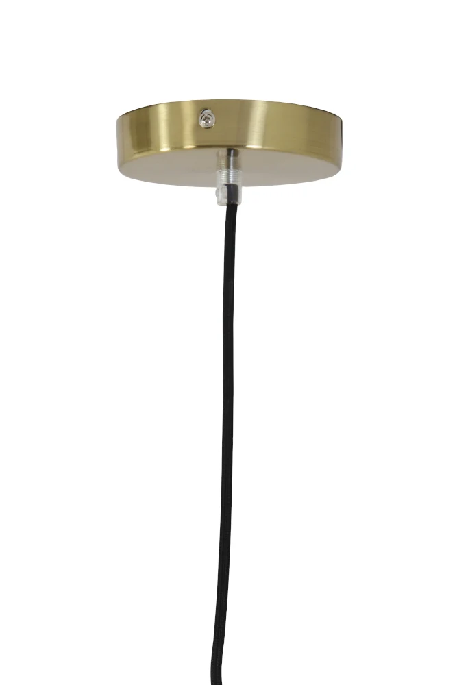 Hängeleuchte MAGDALA Ø30cm hell grau + gold