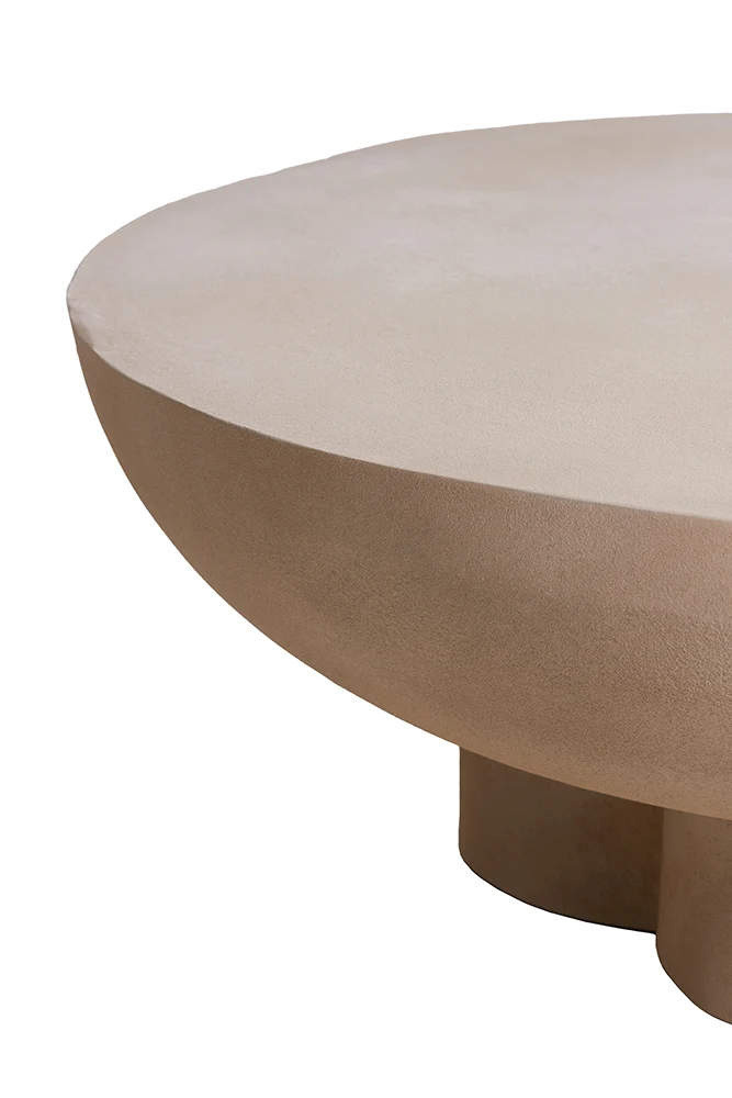 runder Couchtisch POLINNA in sand, ø90 cm