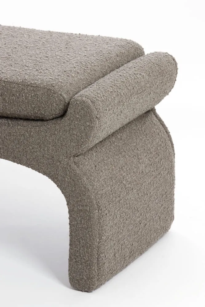 Hocker NAFYA, bouclé braun 119x45x48cm