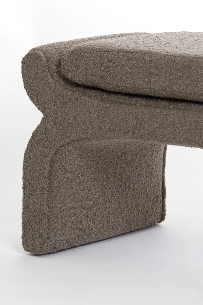 Hocker NAFYA, bouclé braun 119x45x48cm