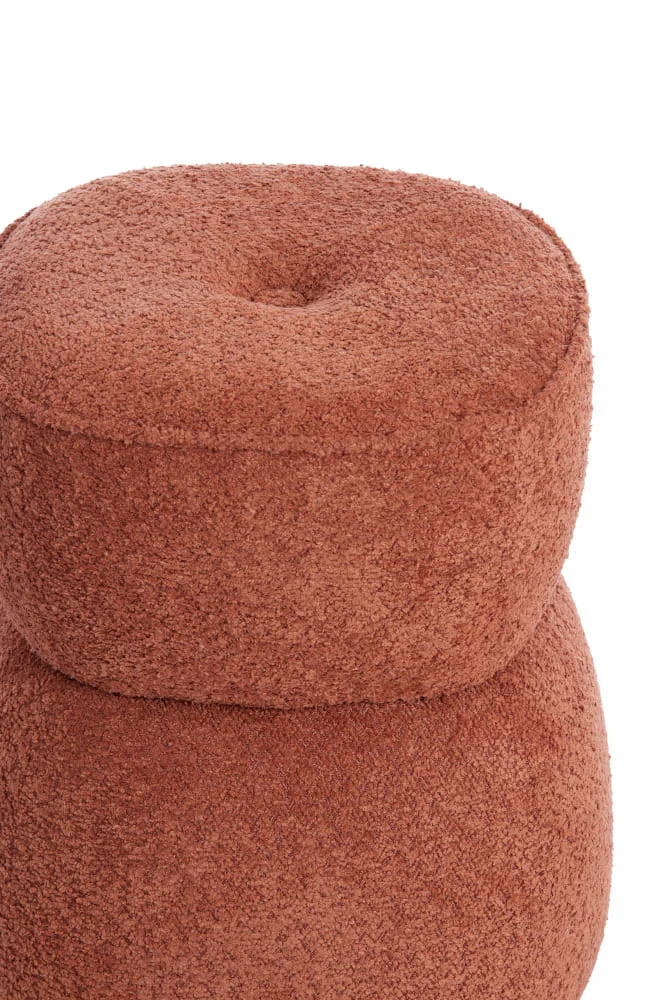 Sitzpouf LEYLA terra Ø40x46 cm