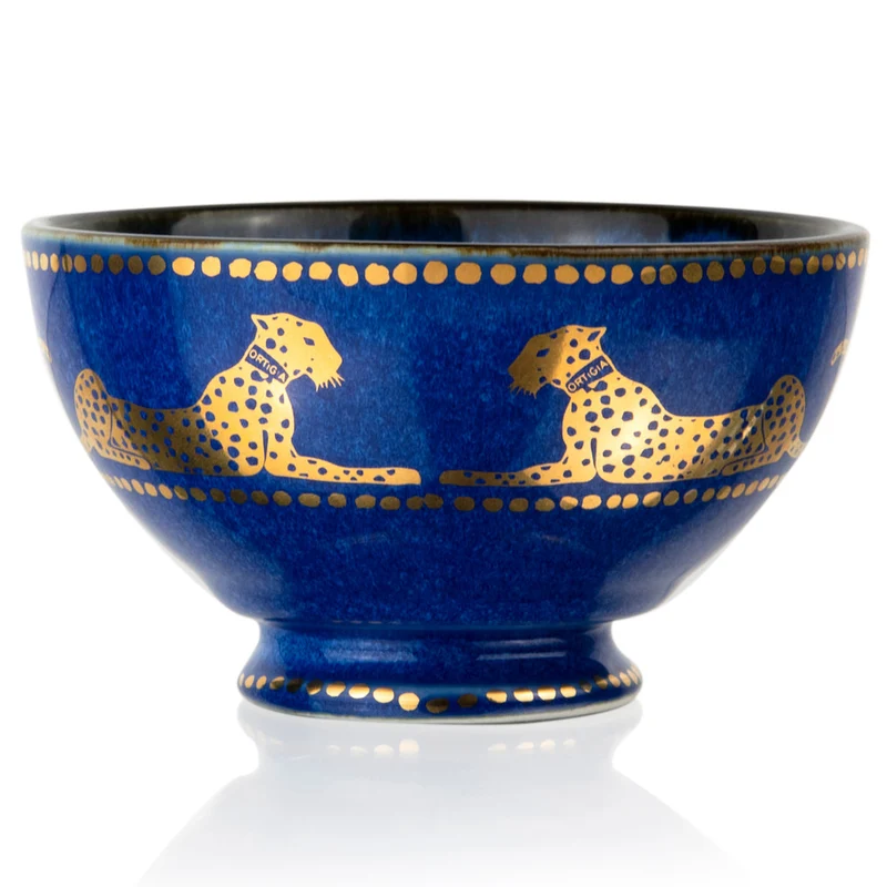 2er-Set Ortigia Sicilia Ceramic BOWL, blau-gold