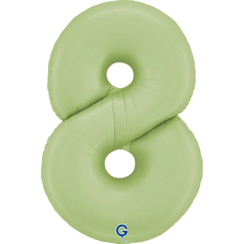 Riesenzahl Folienballon 26"/66cm | Satin Olive #8