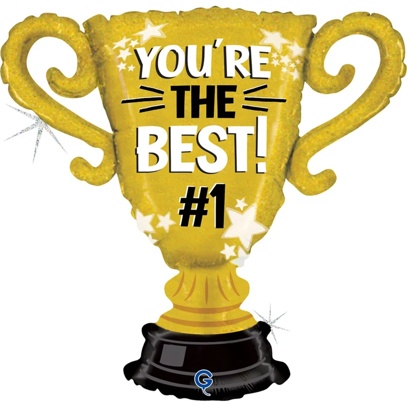 28" Folienballon Shape Pokal You´re the best! | 71 cm