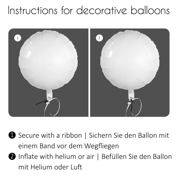 18"/Ø43cm Folienballon "Gute Besserung"