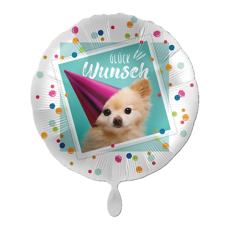 18"/Ø43cm Folienballon "Glückwunsch"